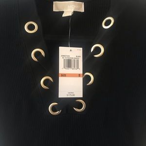 Michael Kors Black and Silver sweater dress